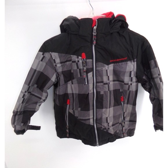 Weatherproof Other - Weatherproof Boys Heavy Winter Jacket Coat Size 6 Medium w/Hood Fleece Lined